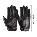 Drive Gothic Punk Fleece Guantes Touch Screen Gloves PU Leather Gloves Thicken