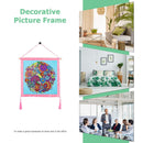 DIY Hanging Outer Frame for Diamond Painting Art Framework (Pink 30x30cm) Newly