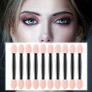 10pcs Portable Eye Shadow Powder Brushes Sponge Eyeshadow Applicator (65mm)