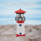 Lighthouse Solar LED Light Garden Outdoor Smart Sensor Rotating Lamp (Red) Newly