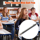 Portable Mini Titanium Ballpoint Pen Outdoor Metal Signature Pens (Gray) Newly