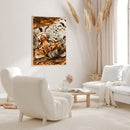 Full Embroidery Stamped Baby leopard DIY 11CT Eco-Cotton Thread Cross Stitc