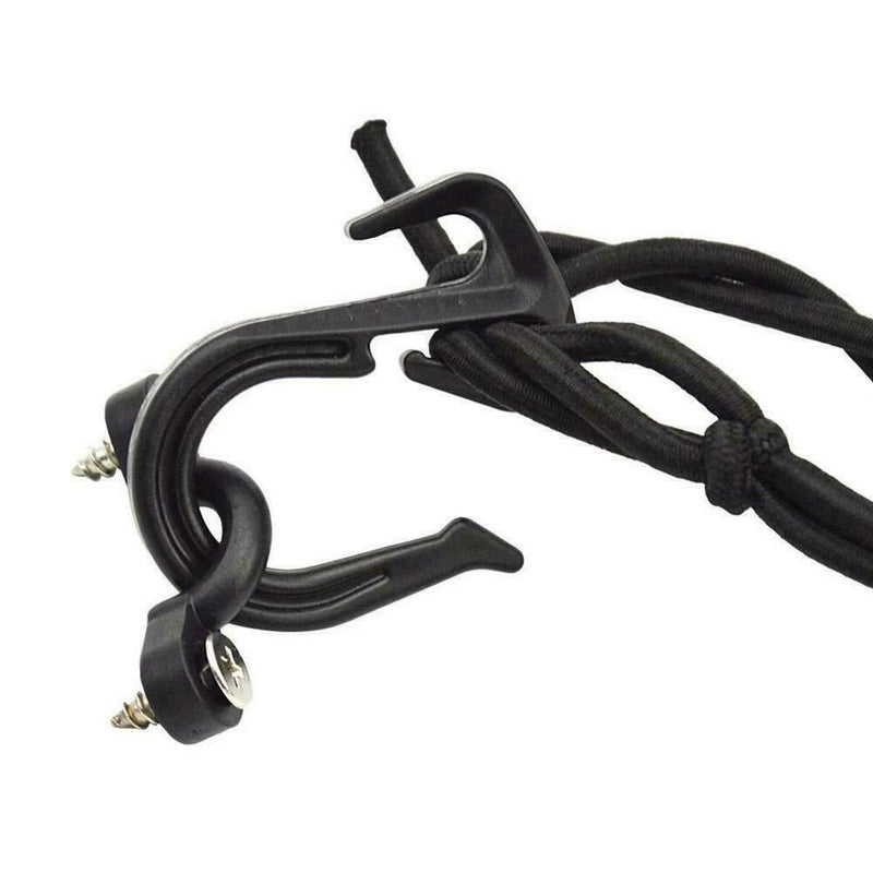 15"x15" Deck Cargo Bungee Net with Pad Eyes & Hooks Boat For Canoe Marine Q3J2