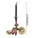 Car Key Rings Five Emperors Coins Money Bag Keychain Keyring Chinese Brass