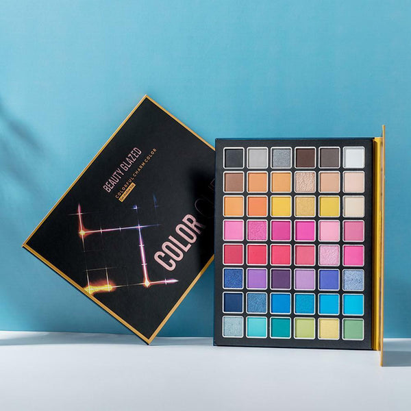 48 Colors Eyeshadow Palette Make Up Eyeshadow Neon Pinks Mauve Topaz Rubys