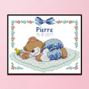 #A Partial Cross Stitch 14CT DIY Cartoon Baby Counted Home Decoration Hanging