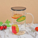 Coffee Glass Pot Tea Mug Filter Cup Cover Heat Resistant Teapot Infuser Lids