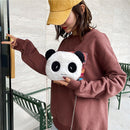 Cute Plush Crossbody Handbag Women Girl Panda Animal Chain Purse Shoulder Bags