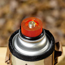 Outdoor Camping Hiking Stoves Adapter Split Gas Furnace Converter (Orange)