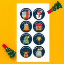 500pcs Labels Merry Christmas Design Stickers for Gift Envelope Sealing Stickers
