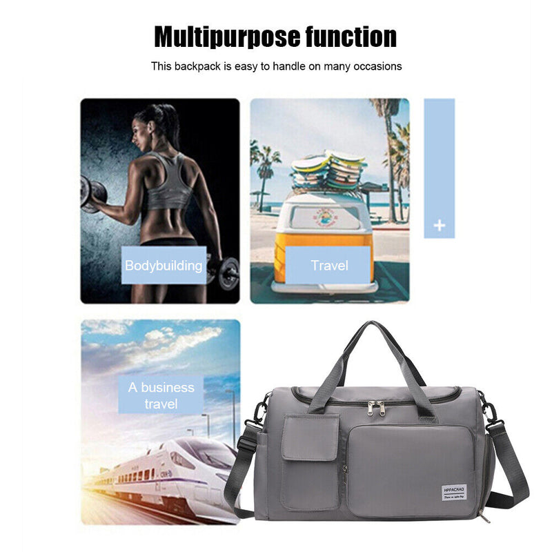 Sports Fitness Bag Training Multi-function Travel Luggage Yoga Shoulder Handbags