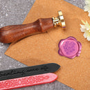 100pcs Retro Octagon Fire Painting Pills Sealing Wax Grain for Envelope (B)