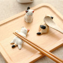Fork Rest Luck Japan Lucky Cat Cutlery Stand Japanese Chopsticks Holder Ceramic