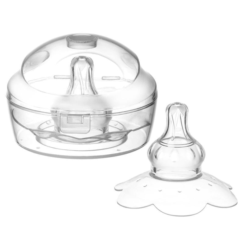 Grade Silicone Frosted Clear Nipple Everters with Storage Case Nipple Protector