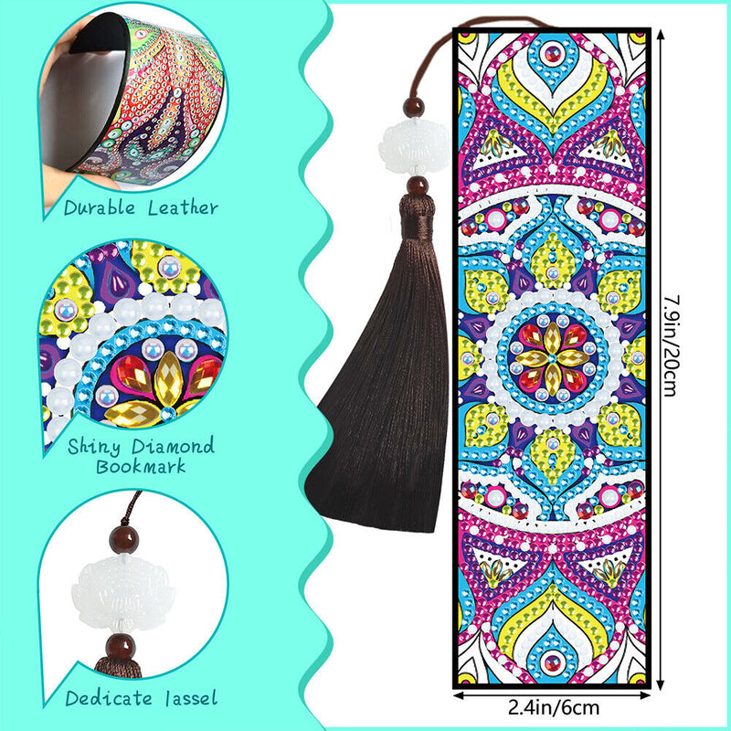 5D DIY Diamond Painting Bookmark Mandala Mosaic Tassel Book Crafts (FQY018)