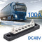 Bus Bar 48V 100 Amp Busbar with Clear Cover for Truck Boat RV (AOA1134-A) Newly