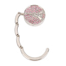 Portable Metal Foldable Bag Hook Handbag Holder Purse Hanger (CAFP02 Pink) Newly