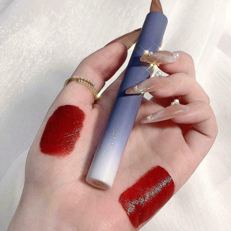 5Pcs Lip Gloss Set Matte Velvet Non-Fading Lipstick Lip Balm Long-Lasting J2P5