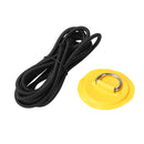 Stainless Steel D Ring Patch 2.5m Rope Kit for Paddle Board (Yellow) Newly