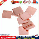 10 pcs 15mmx15mm 0.3mm  Heatsink Copper Shim Thermal Pads for Laptop Newly