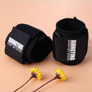 1Pair Adjustable Cotton Wrist Support Bandage Wraps Gym Wristbands(Black) Newly
