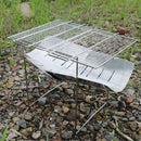 Stainless Steel BBQ Grill Rack Portable Folding Camping Mini Bracket (A)
