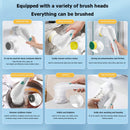 5 Heads Multi-functional Electric Cleaning Brush Room Cleaning Convenient Fast