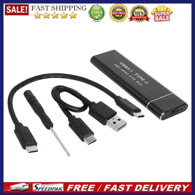 M.2 NVME PCIe to USB3.1 GEN2 M Key Solid State Disk Mobile Type-C SSD Enclosure