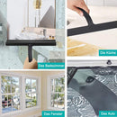 Door Mirror Shower Squeegee Scraper Silicone Window Glass Wiper with Hook Newly