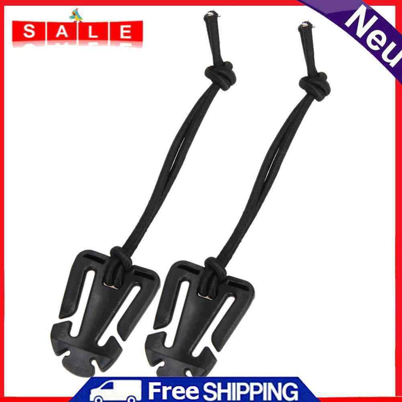 2pcs/lot Soft Backpack Carabiner EDC Tool Elastic Rope Webbing Buckle
