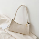 Women Retro Alligator PU Leather Handbag Pure Purse Ladies Travel Shoulder Bags