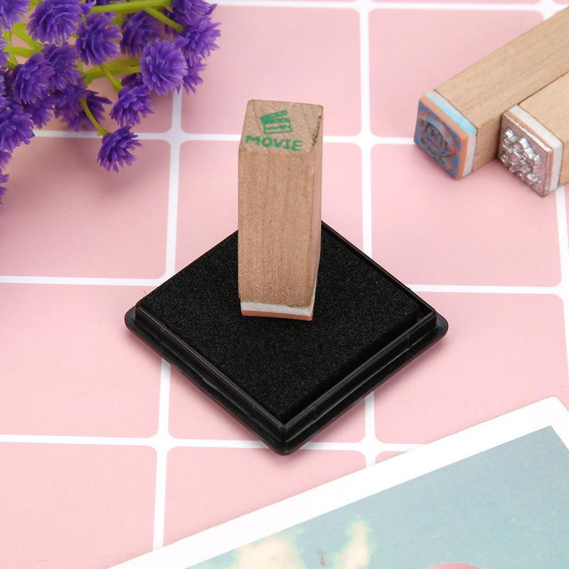 Fingerprint Square Inkpad for DIY Scrapbook Card Paper Craft Stamp (Black) Newly