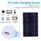 USB Solar Panel Outdoor 5W 5V Polysilicon + Epoxy Travel DIY Solar Charger Newly