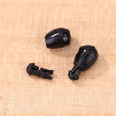 10pcs Carp Fishing Quick Change Beads Method Feeder Line Holder (S Black)