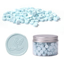 200pcs Blue Sealing Wax Single Color Blue Wax Beads Sealing Stamp Tablet Pill