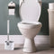 Toilet Brush & Holder Bathroom Toilet Brush Set Non-Slip Handle (Grey) Newly