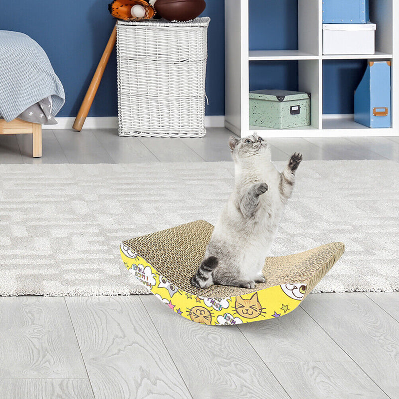 Corrugated Paper Kitten Scratching Bed Pad Grinding Nails Training Pet Supplies