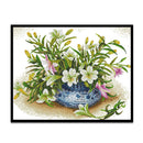 Full Embroidery Stamped DIY Fresh Lily Flower 11CT Needlework Sets Home Decor