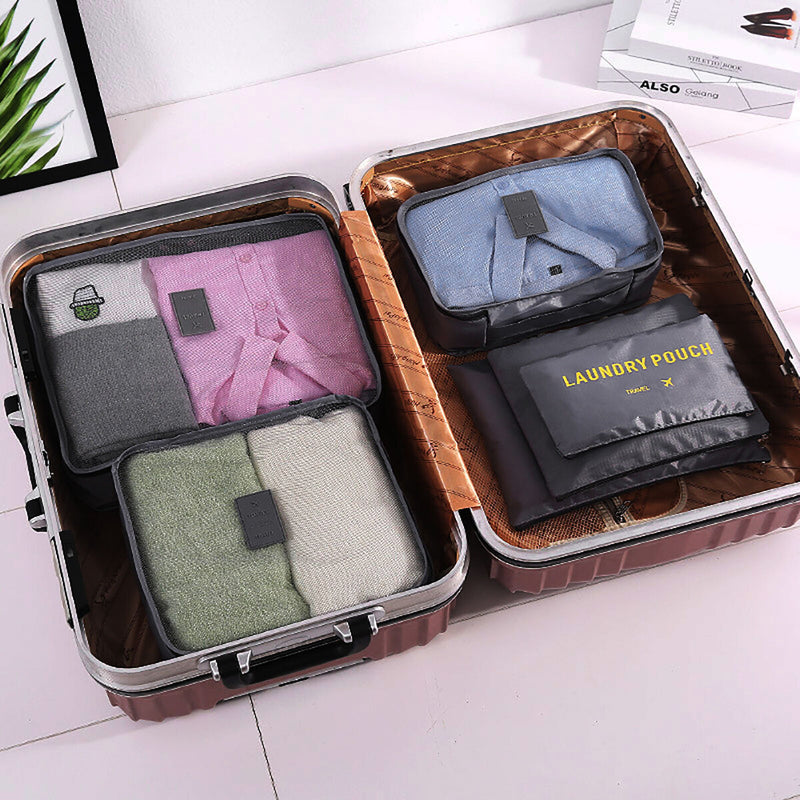 6 Pieces Packing Cubes Multi-functional Clothing Sorting Packages for Suitc