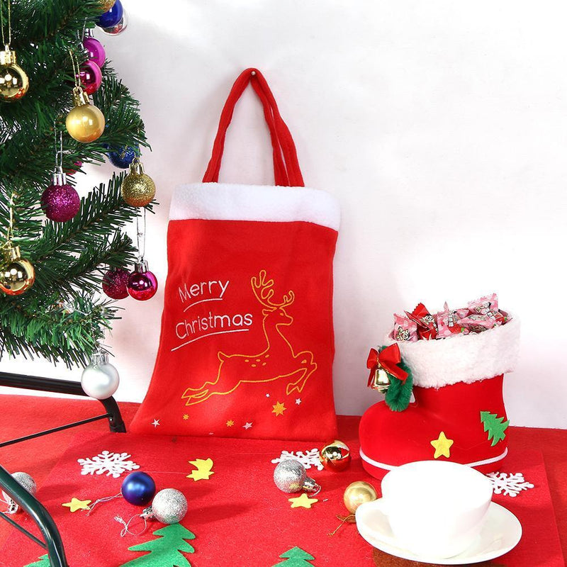 Cute Christmas Tree Decor Santa Claus Candy Bag Home Party Gift Bag