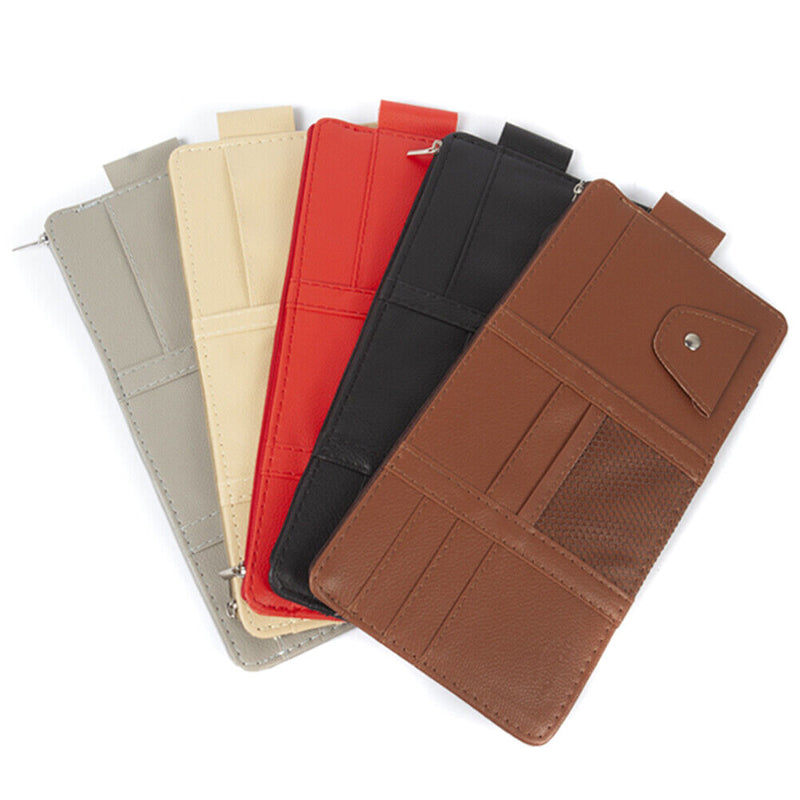 Car Card Organizer Large-capacity Multi-function Auto Sun Visor Storage Pouch