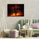 Hand Painted on Canvas DIY Pirate Ship Oil Paint By Numbers Drawing Ornament Kit
