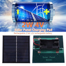 Mini Solar Panel 2W Solar Cell 2-Slot Charger for 2AA 1.2V Rechargeable Battery