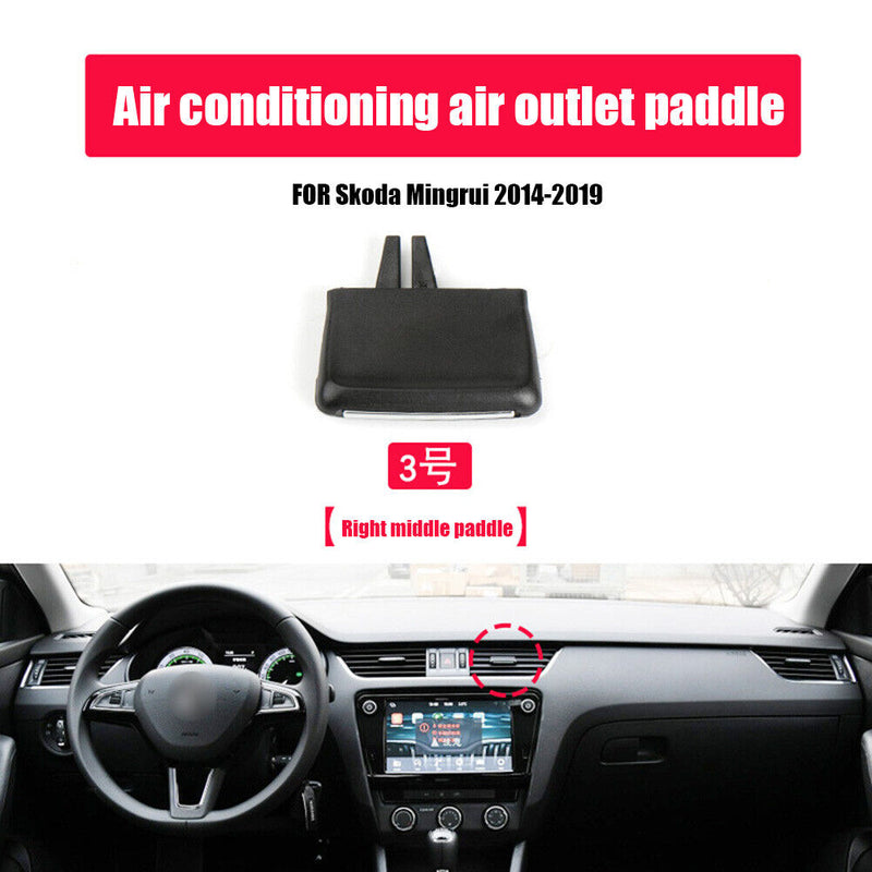 Car Front Air Conditioning Vent Tab Clip for Skoda Octavia (Middle Right) Newly
