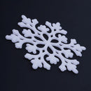 24pcs/Set 10cm Glitter Snowflakes Christmas Trees Decor Ornament(White)