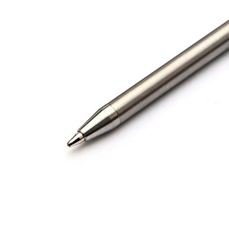 Portable Mini Titanium Ballpoint Pen Outdoor Metal Signature Pens (Gray)
