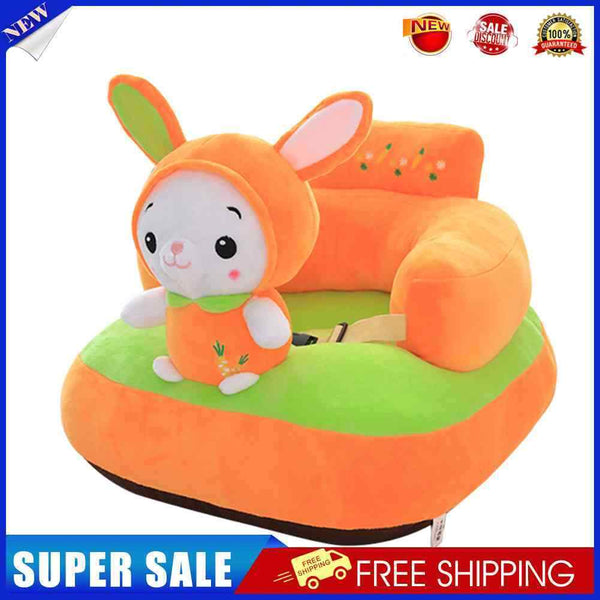 Baby Sofa Cover Soft Washable Sit Seat Chairs No Filler Cradle (Rabbit)