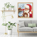 Full Cross Stitch 11CT Santa Snowman Counted Embroidery DIY Christmas Decoration