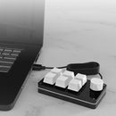 RGB Macro Keyboard Knob 6 Key 1 Knob Programmable Mechanical Keypad for Gaming