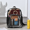 PVC Waterproof Portable Schoolbag Travel Solid Transparent Large Storage Bag